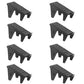 Suport organizare pantofi, Negru, set 8 bucati