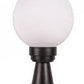 Stalp iluminat exterior, IP 44, negru si alb