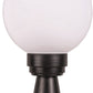 Stalp iluminat exterior, IP 44, negru si alb