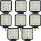Set 8 proiectoare 16 LED 48W auto OFF-ROAD, IP 67