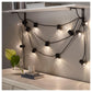Ghirlanda LED 12 becuri, negru interior/exterior