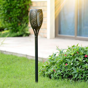 Set 8 x Lampa solara tip torta cu efect flacara