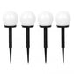 Set 4 x Lampa LED solara Kula, IP 44, 34 cm