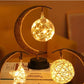 Decoratiune luminoasa - luna cu glob