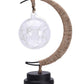 Decoratiune luminoasa - luna cu glob