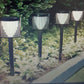 Set 4 x Lampa solara Inspire Nioki, IP44, H39cm, neagra