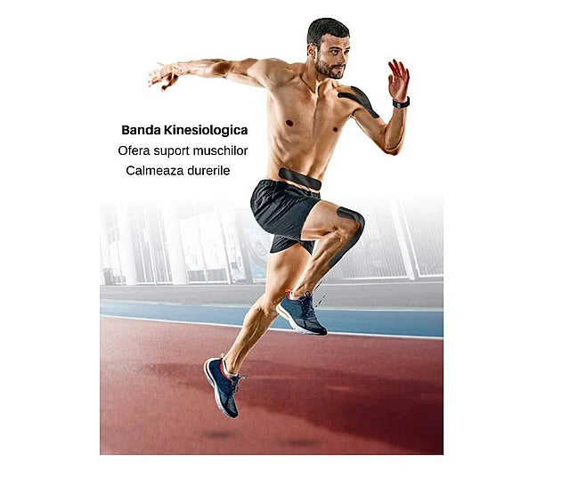 Banda Kinesiologica Pentru Suportul Muschilor, Pentru Sportivi Si Atleti