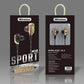 Casti Bluetooth Sport M18, 10 metri, Negru cu Auriu