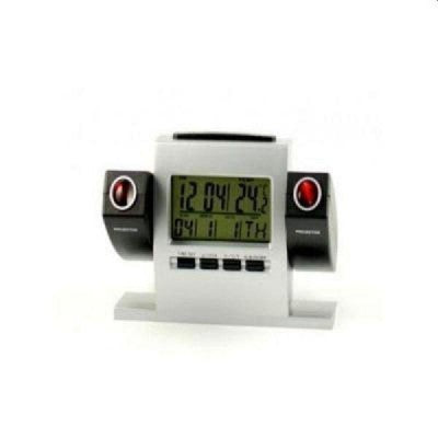 Ceas electronic de birou, proiectie pe perete, alarma, afisaj temperatura