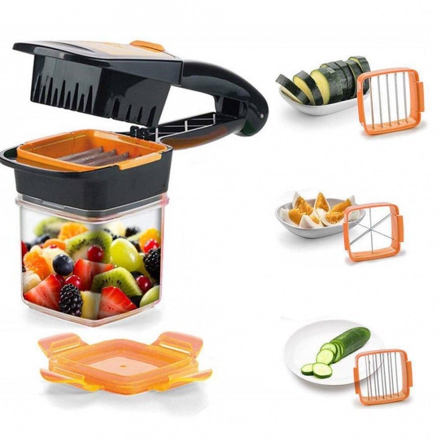 Feliator de fructe si legume, Quick Nicer Dicer, face cubulete si marunteste