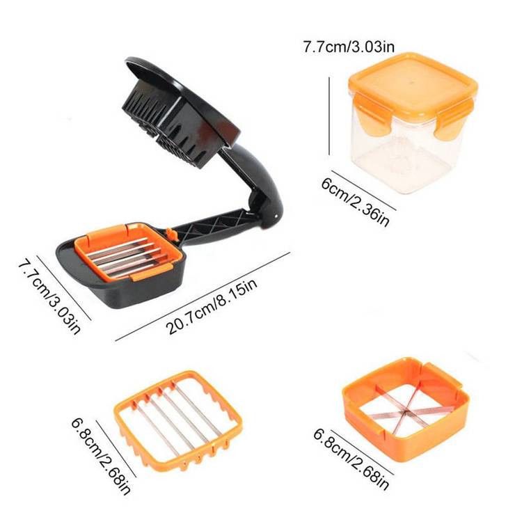 Feliator de fructe si legume, Quick Nicer Dicer, face cubulete si marunteste