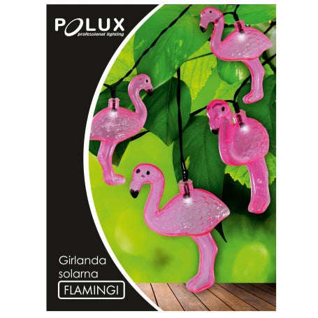 Ghirlanda solara Flamingo LED