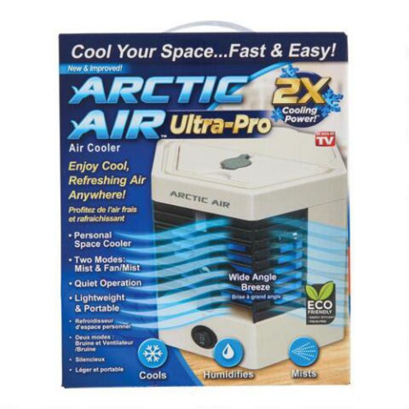 Set 2 x Mini aer-conditionat, Mini Cooler Arctic cool Ultra-Pro, 2 Puteri, 10W, Acoperire 25mp