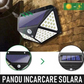 Set 8 Lampi Solare 100 LED si senzor miscare + Lanterna de cap cu senzor