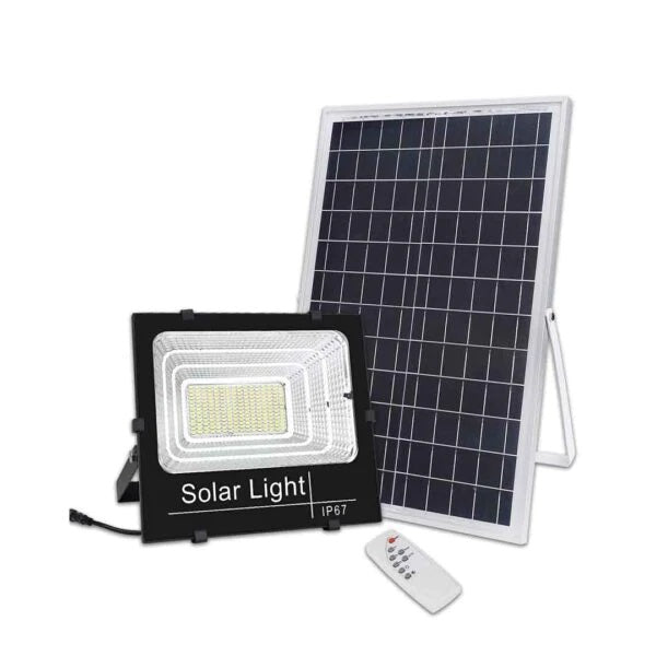 Proiector Solar 150W/200W/400W/600W/1.200W, incarcare solara + panou solar rezistent la apa, telecomanda