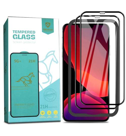 Set 2 x Folie sticla premium pentru Iphone 5D (11 Pro, 11 Pro Max, 12 Pro, 12 Pro Max, 13 Pro, 13 Pro Max, 14 Pro, 14 Pro Max