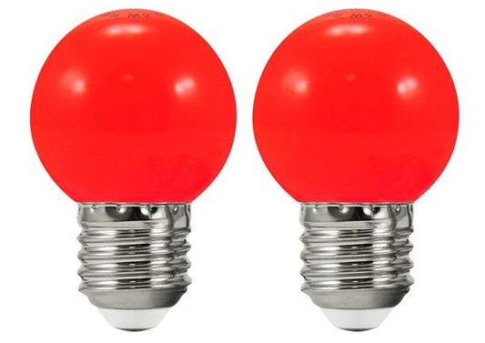 Set 2xBec Led Sferic Ghirlanda E27 3W P45