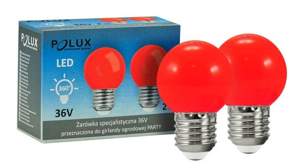 Set 2xBec Led Sferic Ghirlanda E27 3W P45