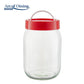 Set 2 X Borcan depozitare din sticla cu capac ,3L