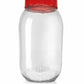 Set 2 X Borcan depozitare din sticla cu capac ,3L