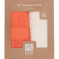 SET 2 PROSOAPE BAIE 50X90 CM -CORAL MIX Square Nature