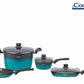 Set Gatit 7 Piese Aluminiu, Green Cook, Cooking By Heinner