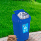 ﻿Cos Gunoi Capac Batant, Reciclare Eco 35 L, Albastru, Heinner
