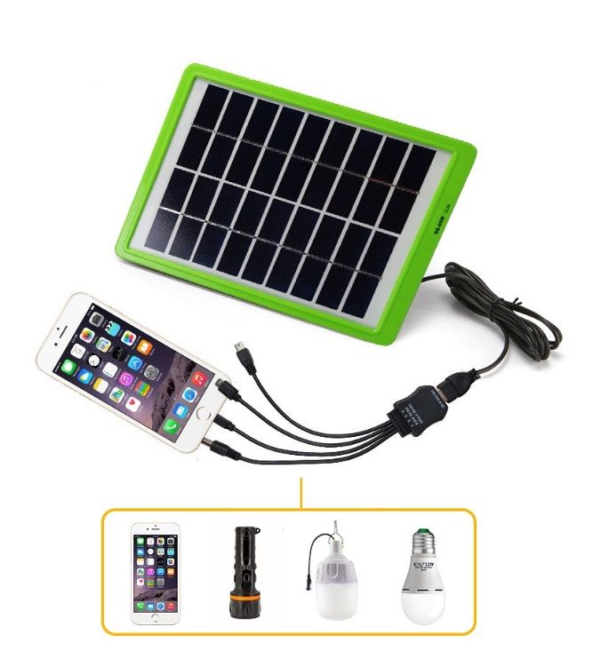 Panou solar portabil 8W cu functie de incarcare telefon