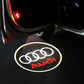 Set 2 holograme LED cu logo VW, Audi, BMW pentru portiere